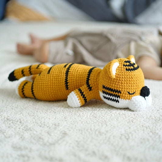 Crochet Tiger Snuggler - Handmade Crochet